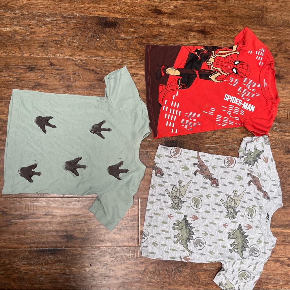 Kids Dinosaur and Spider-Man T-Shirts